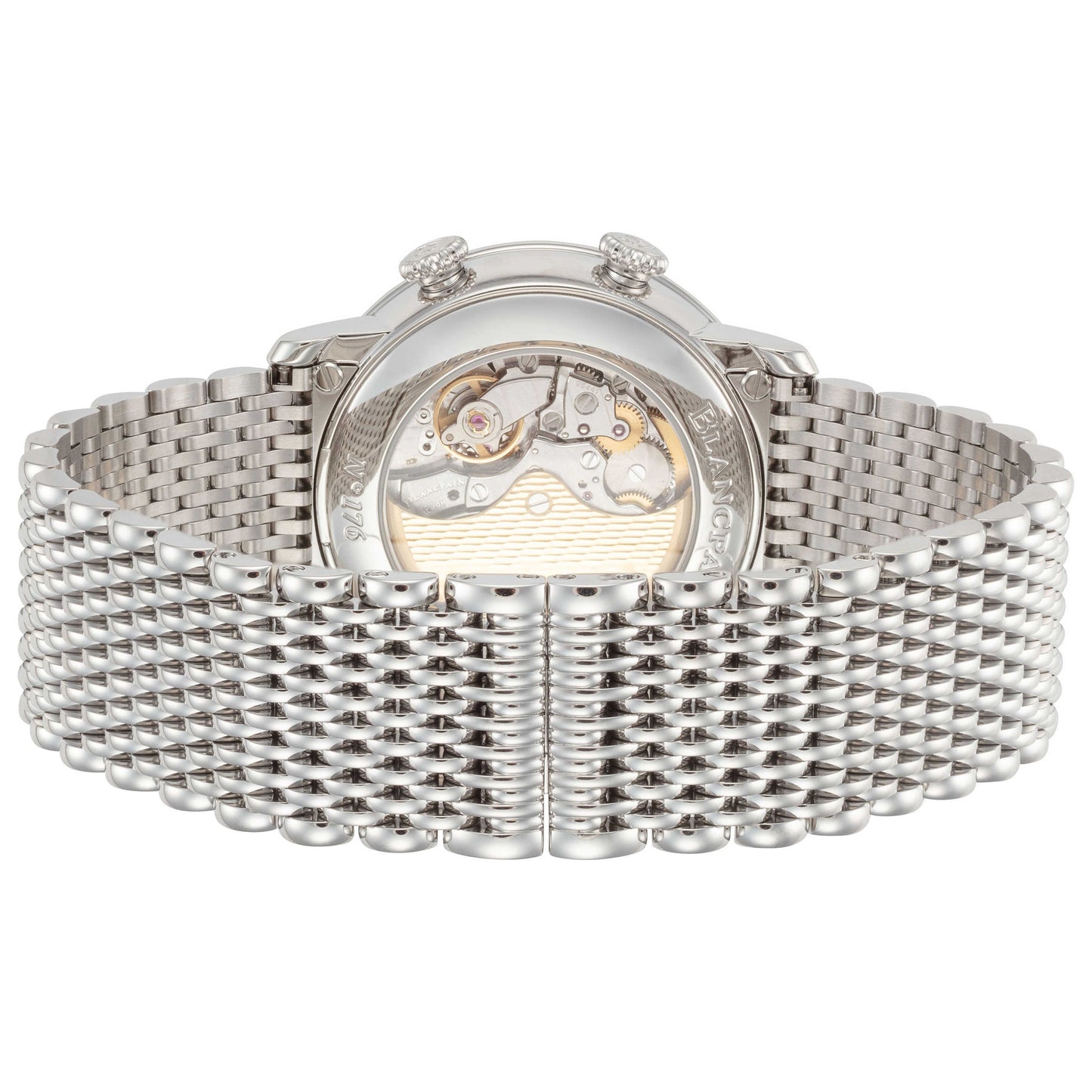 Back view of Blancpain Villeret Men's Automatic Watch 6640-1127-MMB