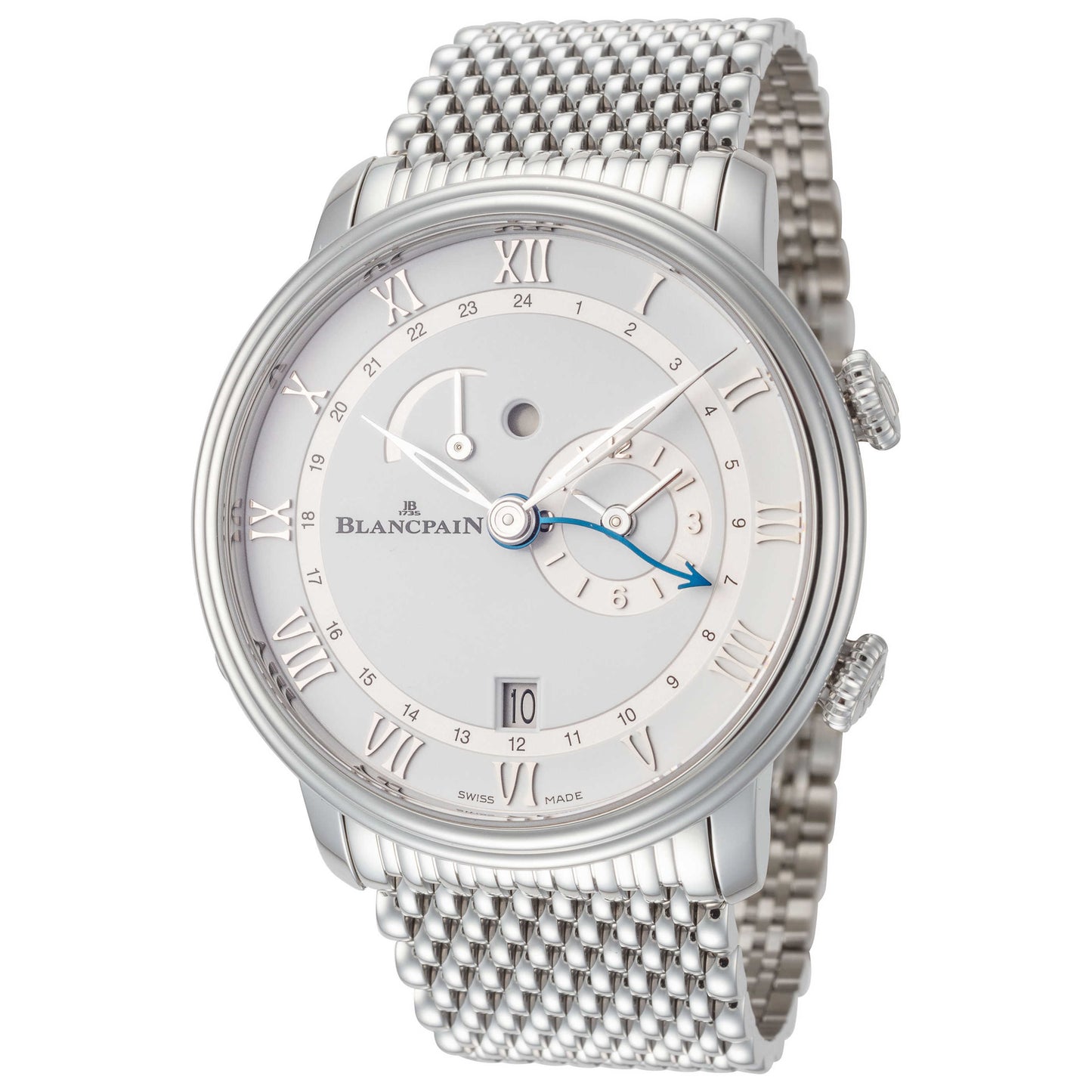 Front view of Blancpain Villeret Men's Automatic Watch 6640-1127-MMB