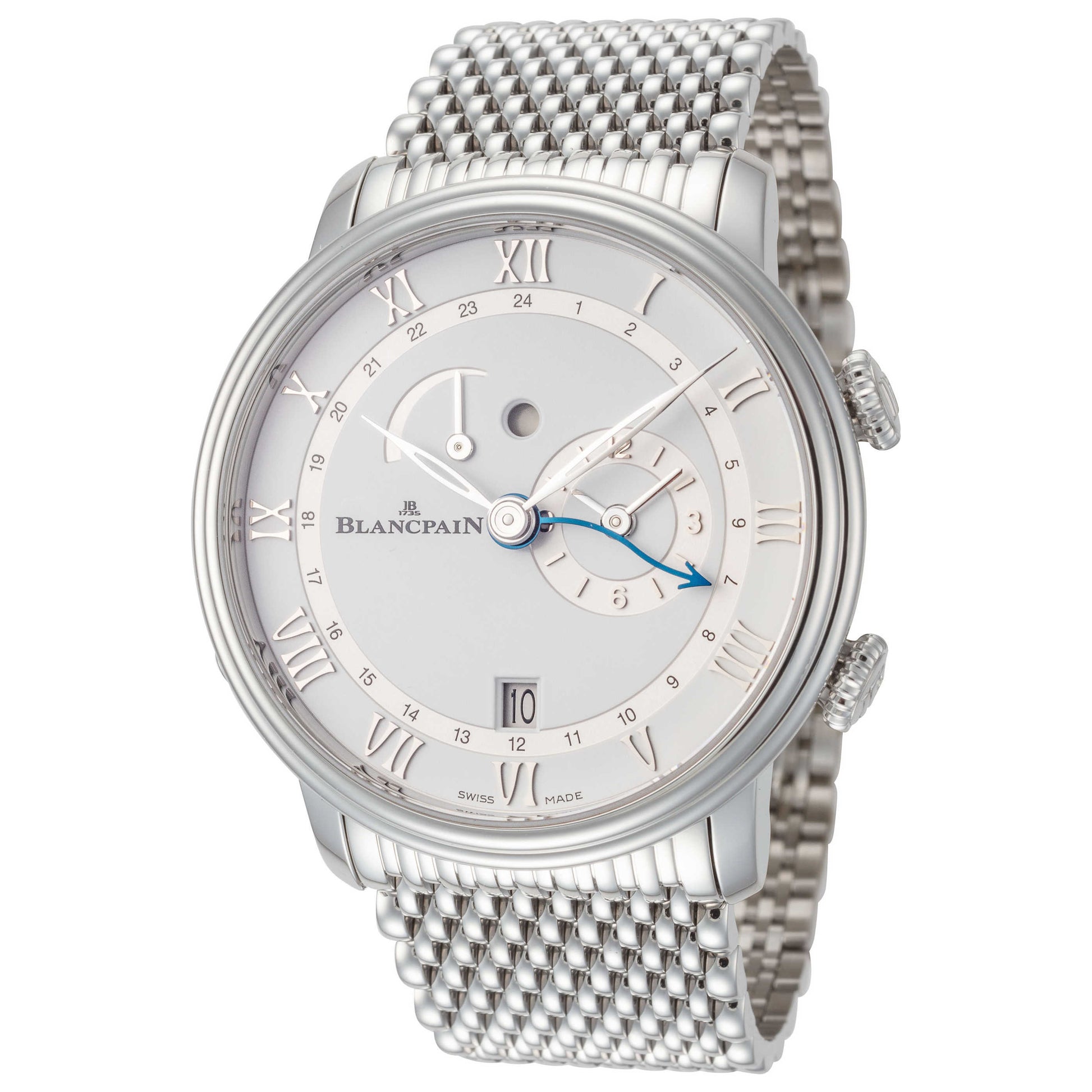 Front view of Blancpain Villeret Men's Automatic Watch 6640-1127-MMB