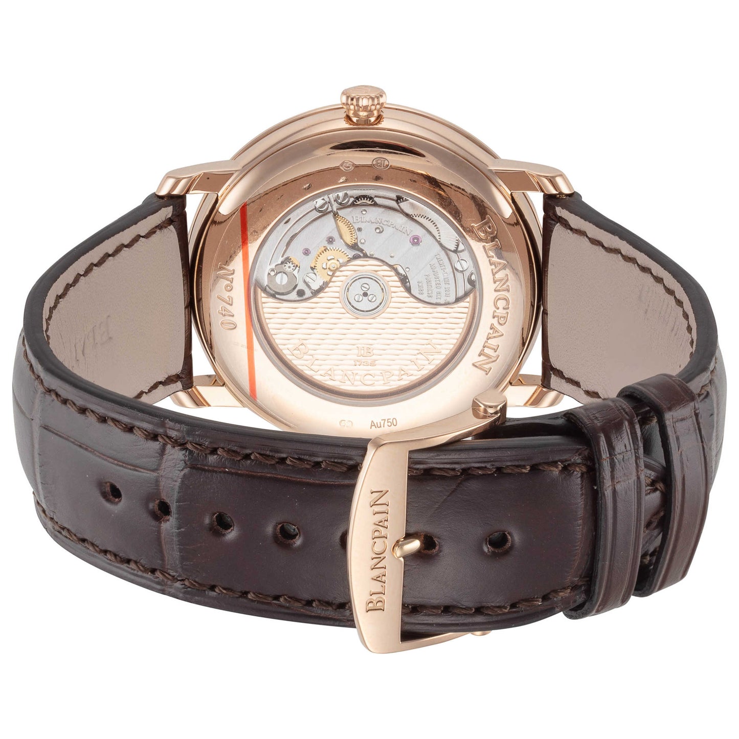 Back view of Blancpain Villeret Ultraplate Men's Automatic Watch 6651C-3642-55A