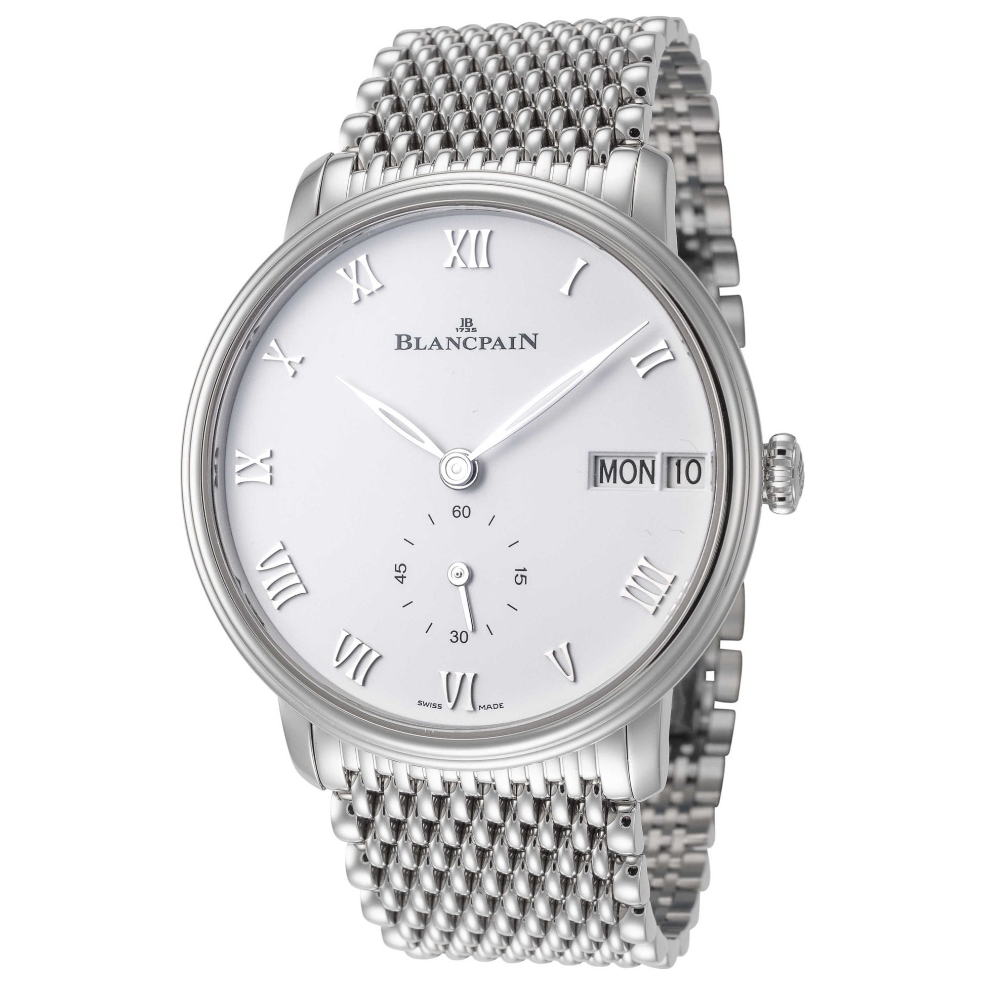 Front view of Blancpain Villeret Men's Automatic Watch 6652-1127-MMB