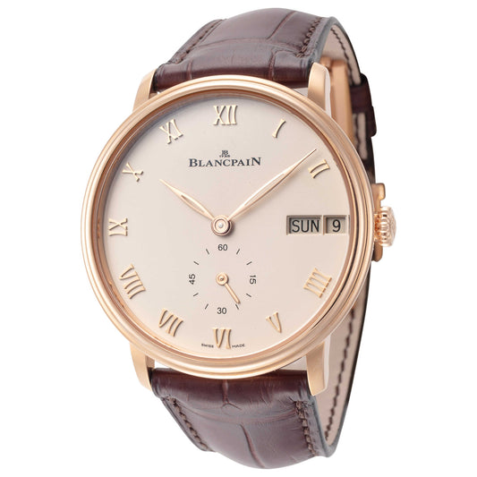 Front view of Blancpain Villeret Men's Automatic Watch 6652-3642-55B