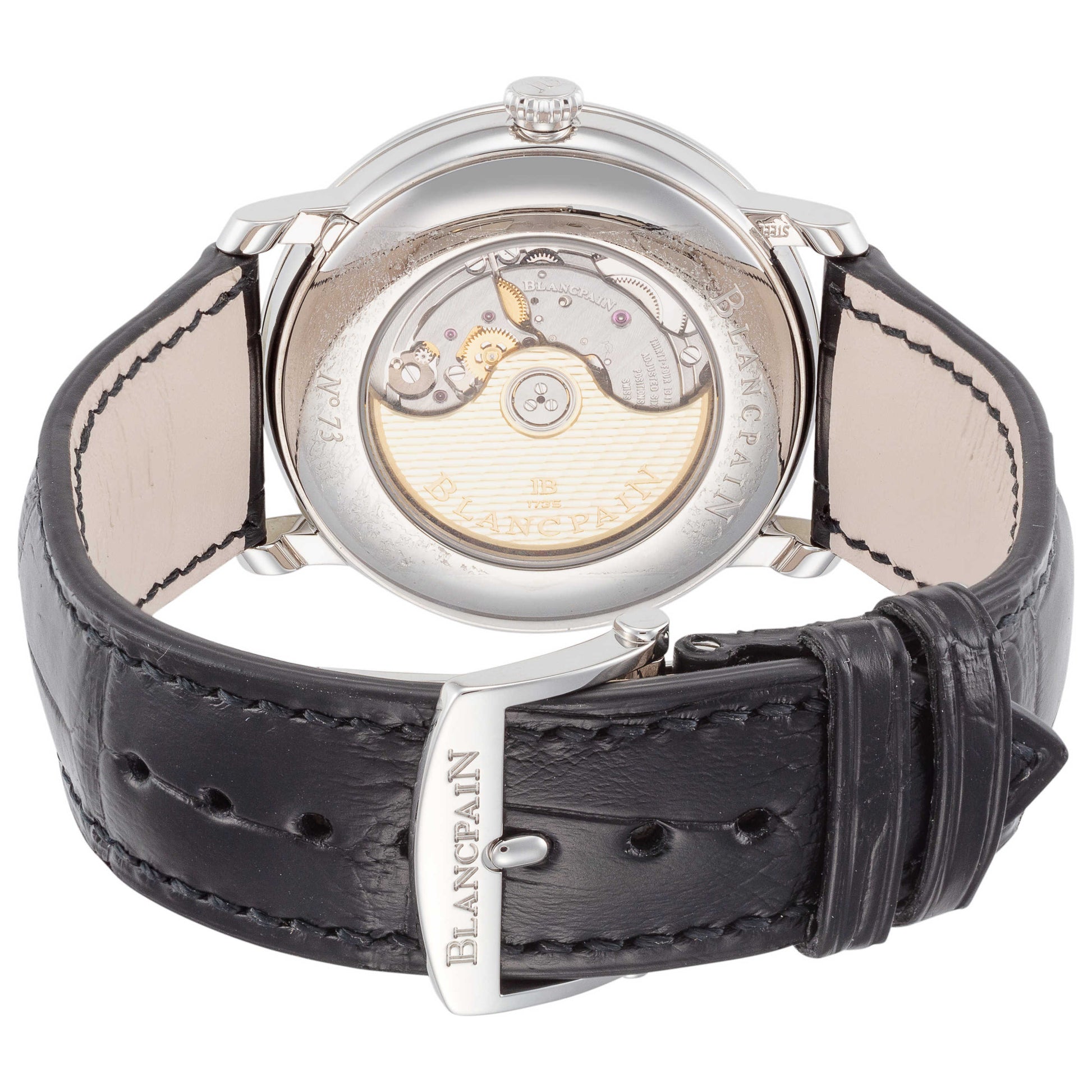 Back view of Blancpain Villeret Ultraplate Men's Automatic Watch 6653Q-1127-55B