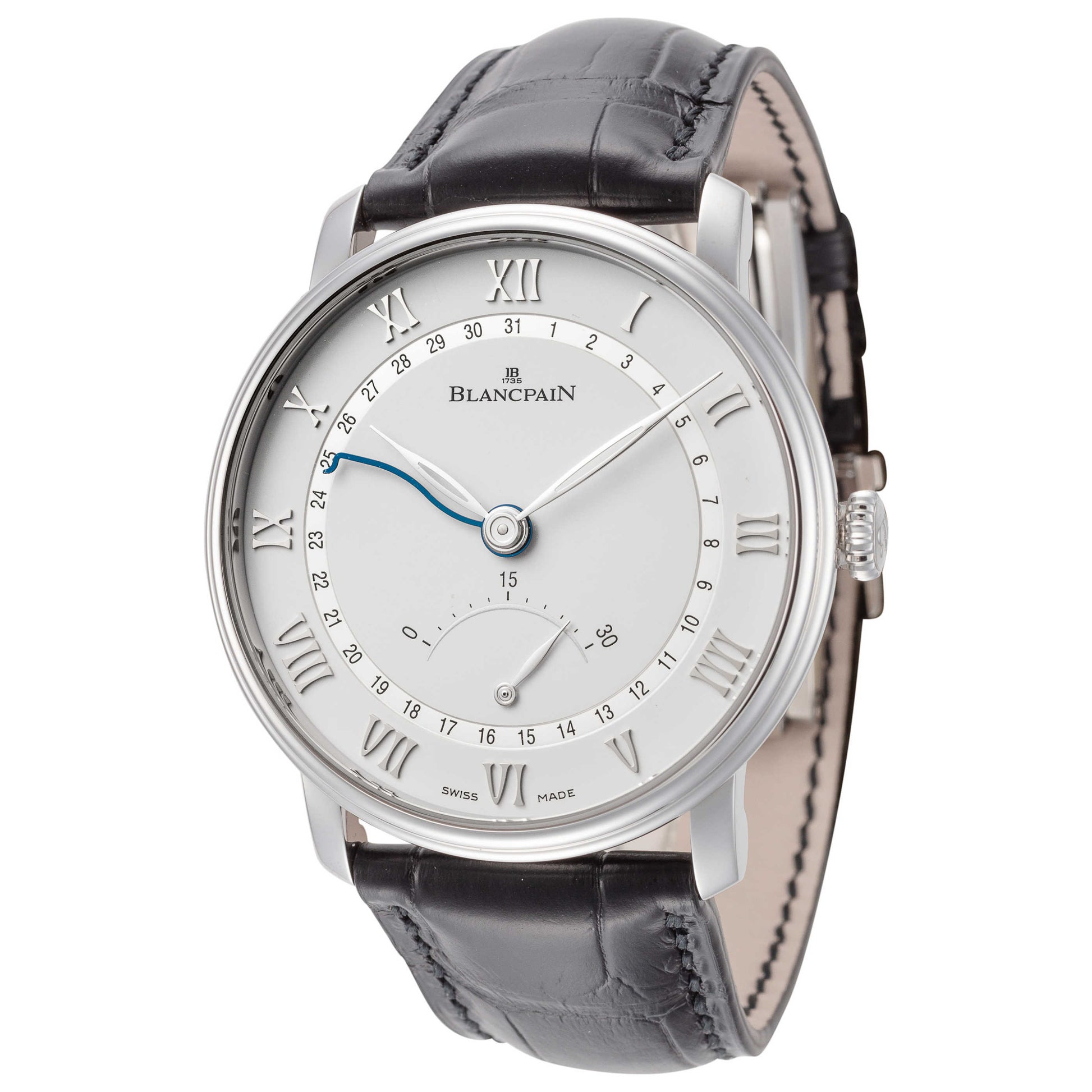 Front view of Blancpain Villeret Ultraplate Men's Automatic Watch 6653Q-1127-55B