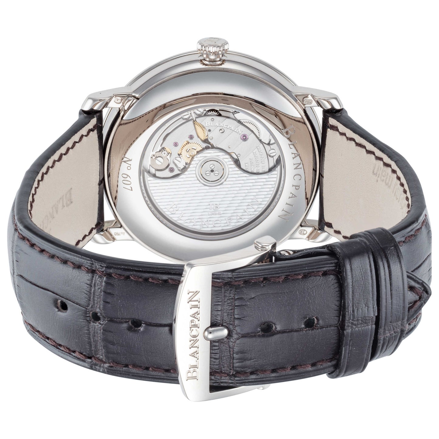 Back view of Blancpain Villeret Ultra Slim Men's Automatic Watch 6653Q-1504-55B