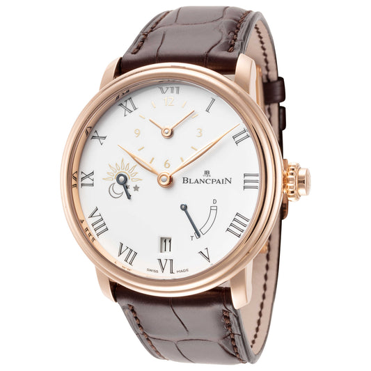 Front view of Blancpain Villeret Men's Automatic Watch 6661-3631-55B