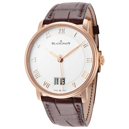 Front view of Blancpain Villeret Men's Automatic Watch 6669-3642-55B