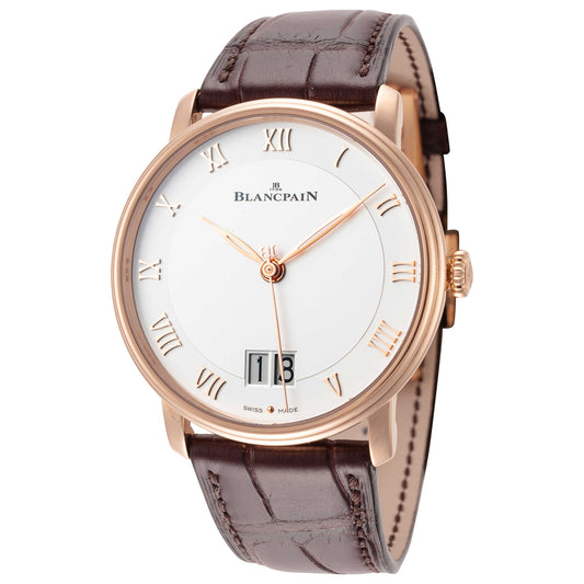 Front view of Blancpain Villeret Men's Automatic Watch 6669-3642-55B