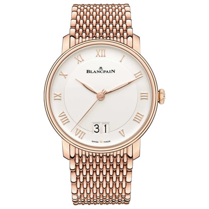 Front view of Blancpain Villeret Men's Automatic Watch 6669-3642-MMB