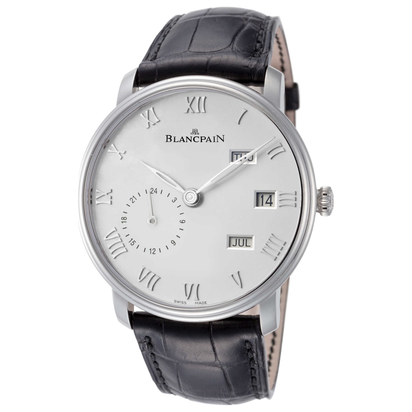 Front view of Blancpain Villeret Men's Manual-Wind Watch 6670-1127-55B