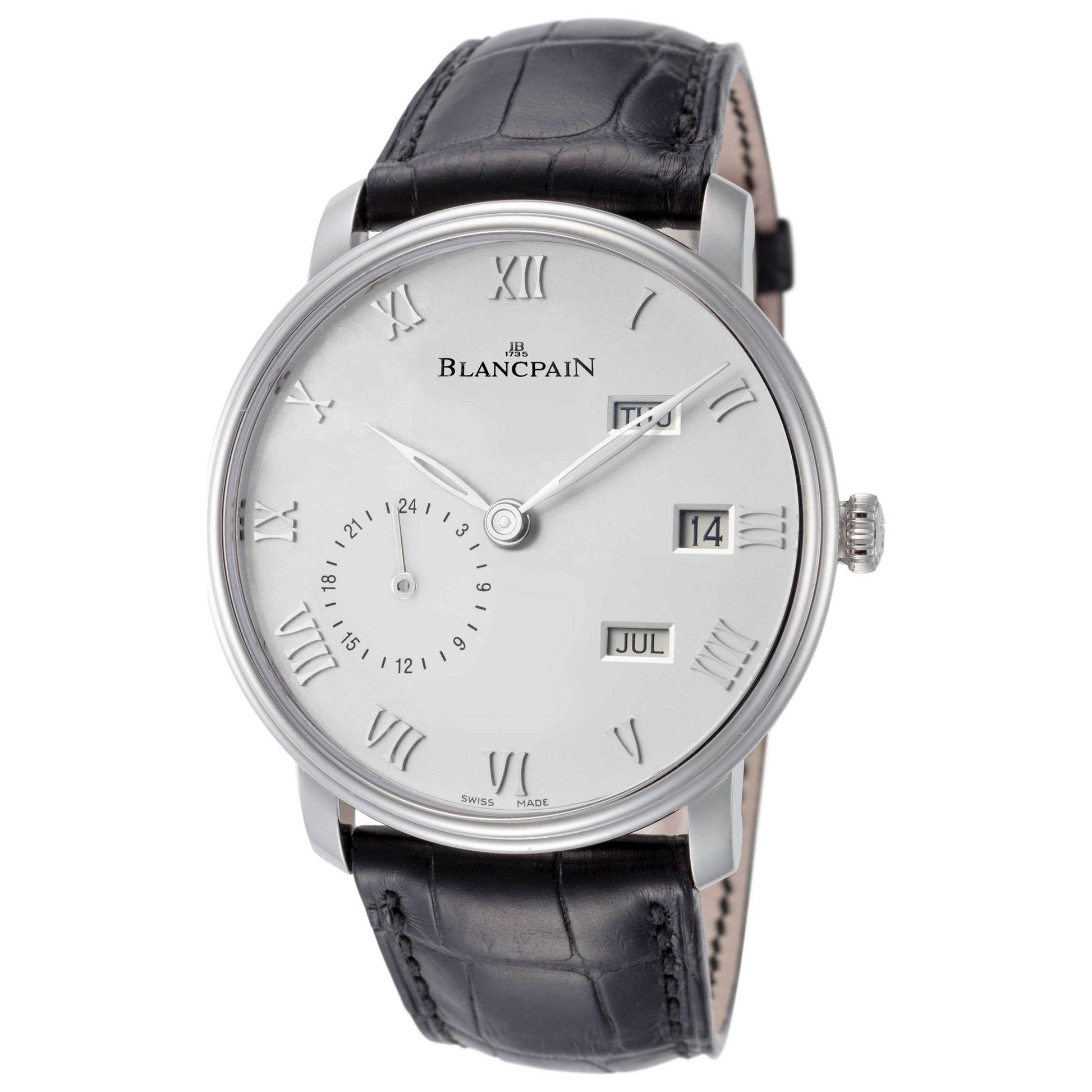 Front view of Blancpain Villeret Men's Manual-Wind Watch 6670-1127-55B