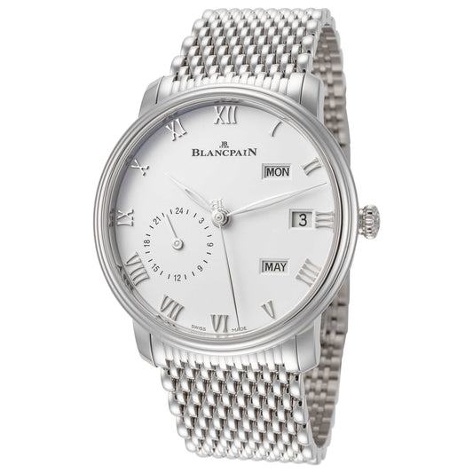 Front view of Blancpain Villeret Quantieme Annual Men's Automatic Watch 6670-1127-MMB