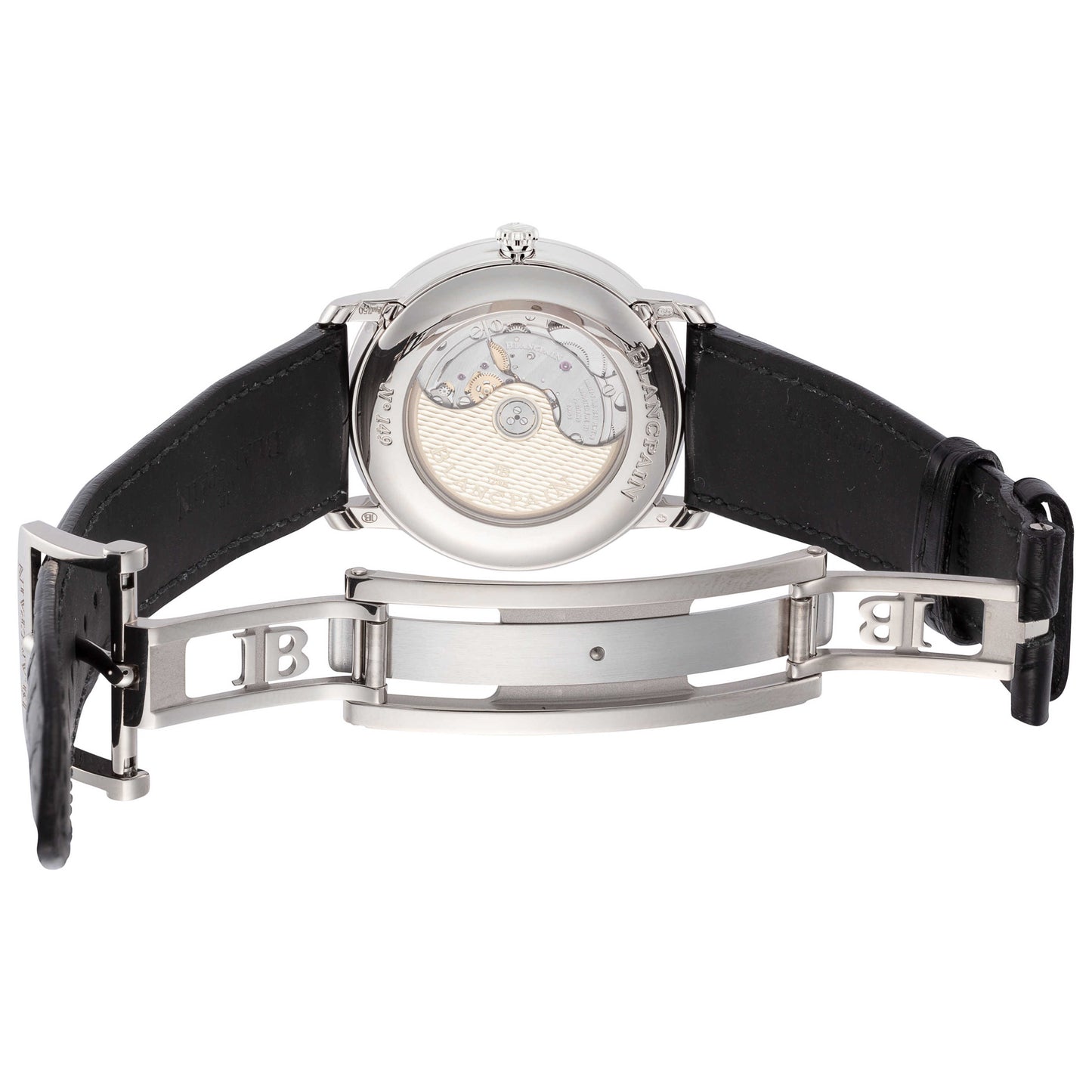 Back view of Blancpain Villeret Quantieme Annuel Men's Automatic Watch 6670-1542-55B