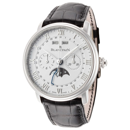 Front view of Blancpain Villeret Men's Automatic Watch 6685-1127-55B