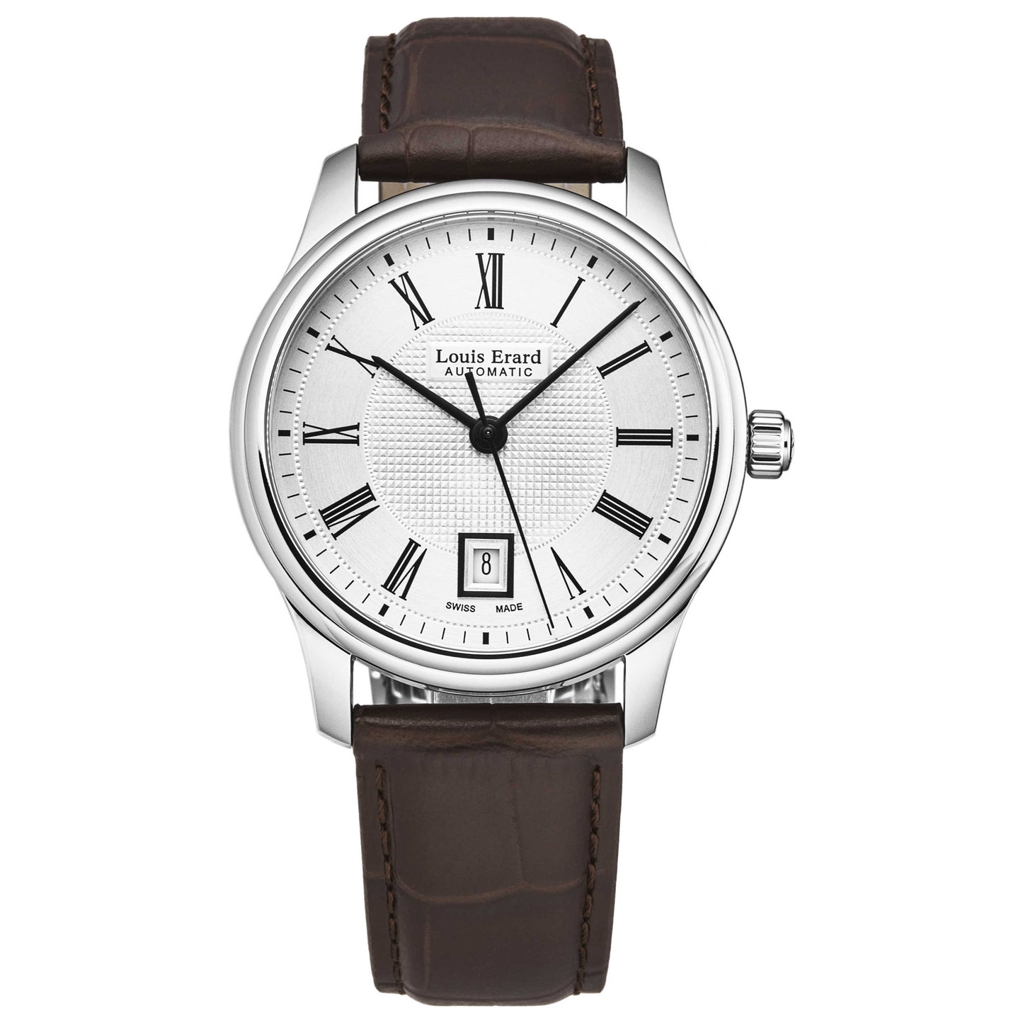 Front view of Louis Erard Heritage Men's Automatic Watch 67278AA21BDC21