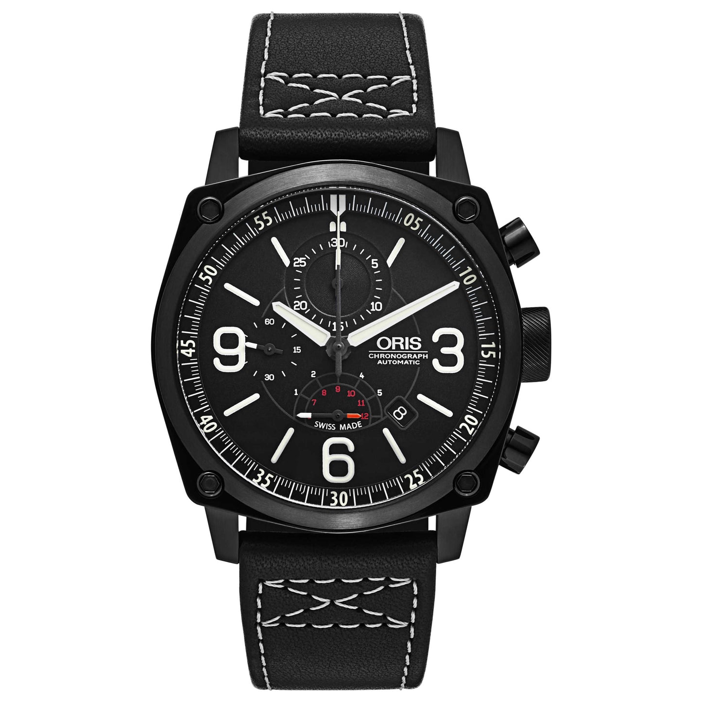 Front view of Oris BC4 Men's Automatic Watch 674-7633-4794-LS