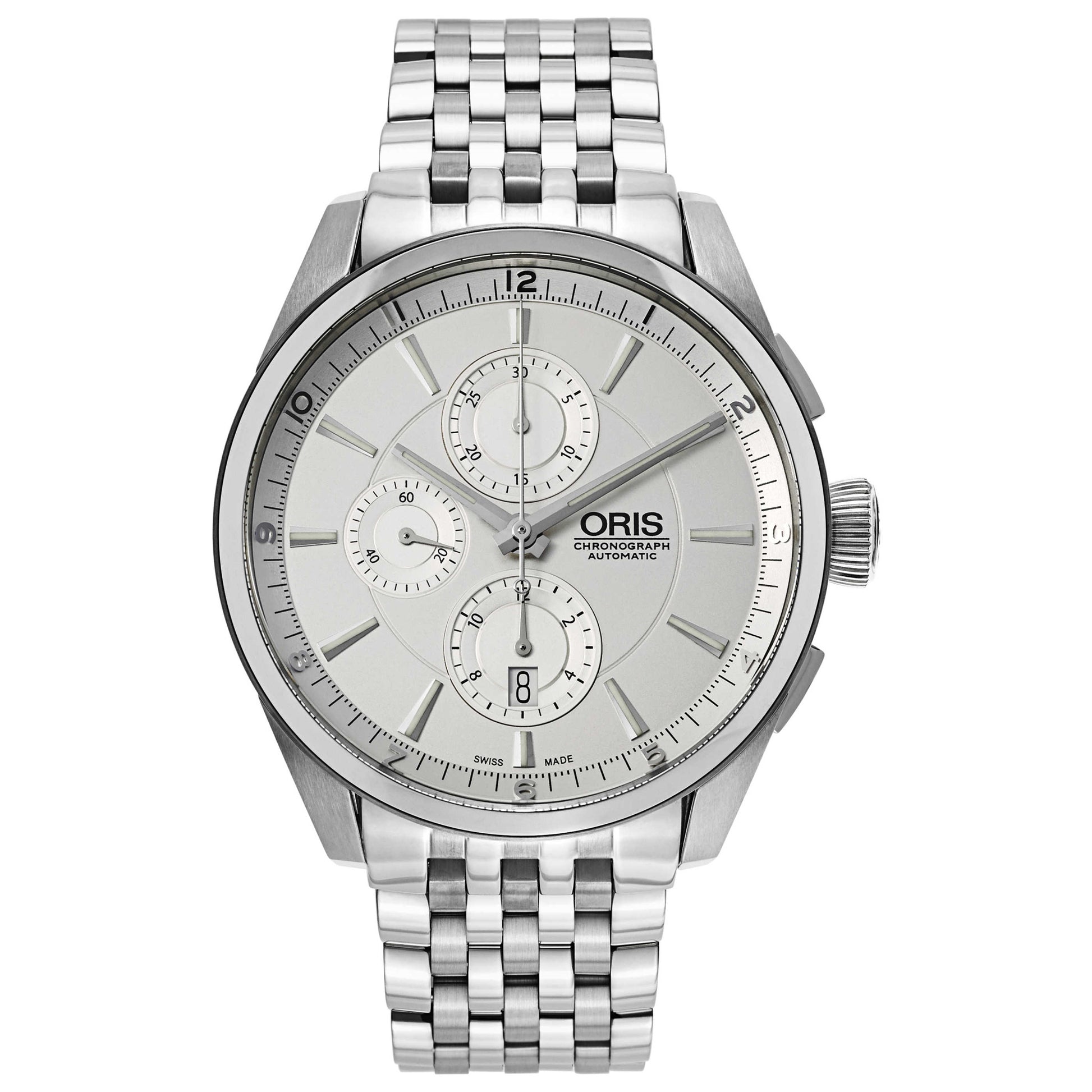 Front view of Oris Artix Men's Automatic Watch 674-7644-4051-MB