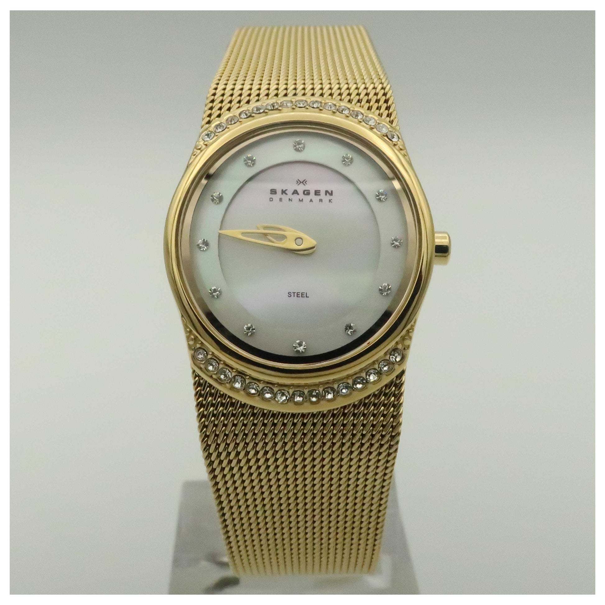 Front view of Skagen Mesh Women's Quartz Watch 686XSGG-SDV