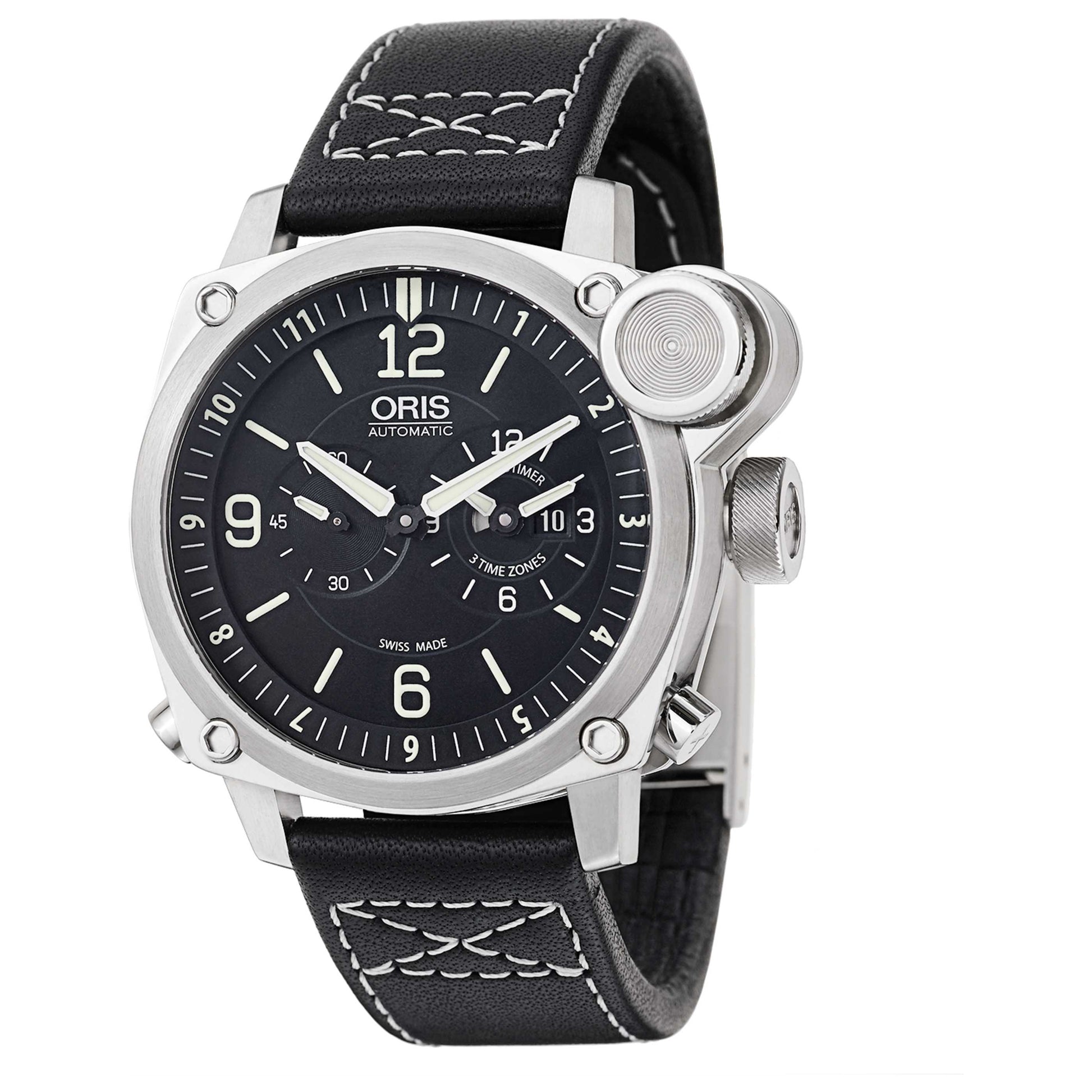 Front view of Oris BC4 Men's Automatic Watch 690-7615-4164-LS