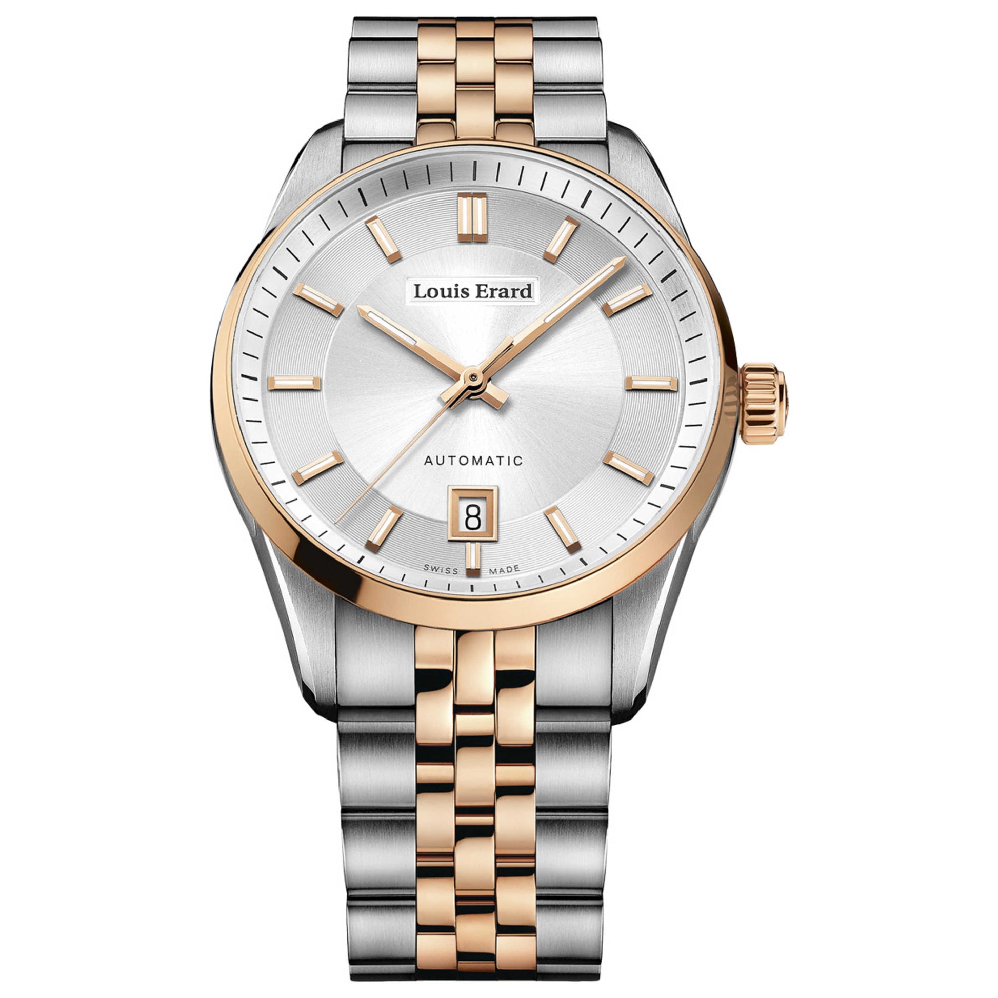 Front view of Louis Erard Heritage Men's Automatic Watch 69101AB71BMA58