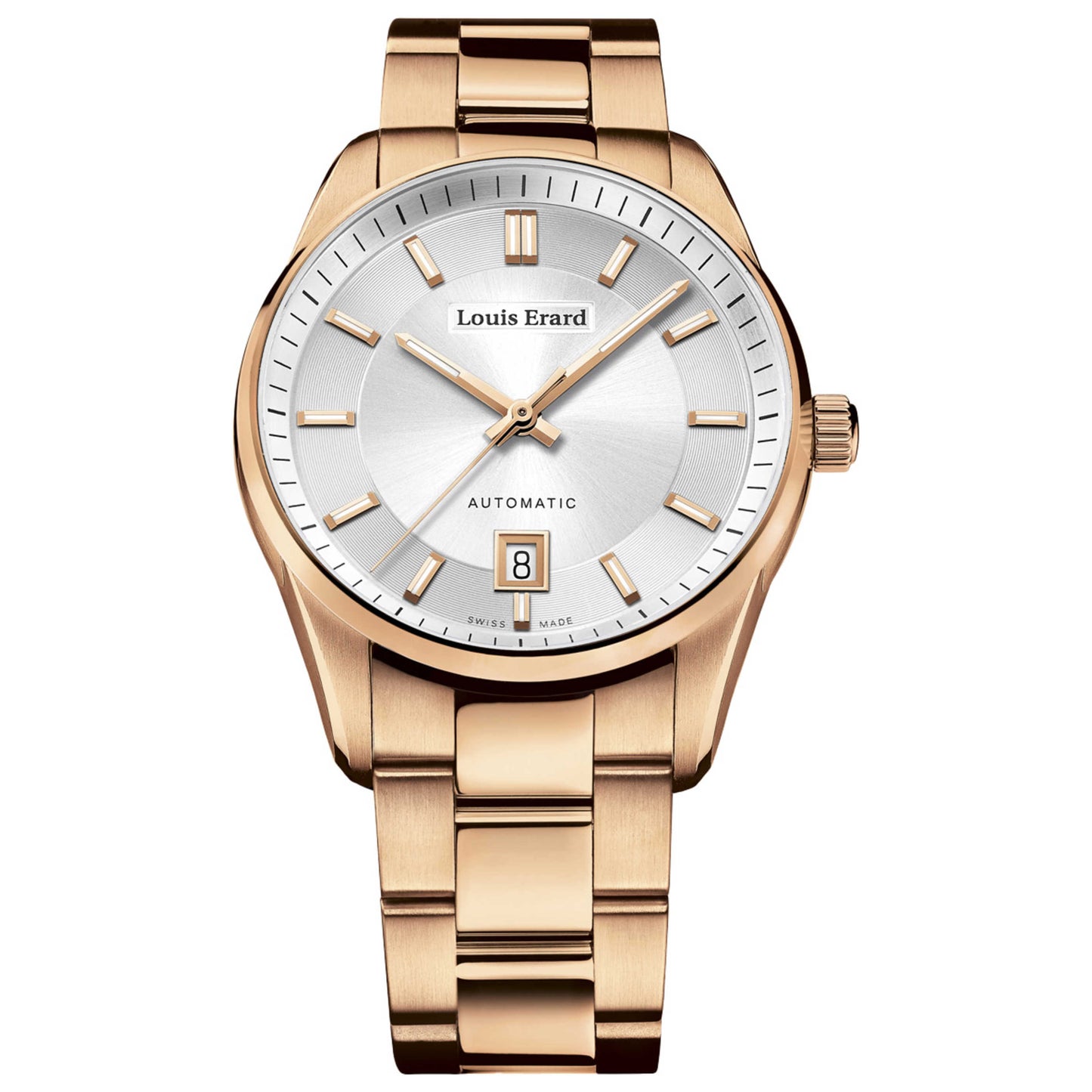 Front view of Louis Erard Heritage Men's Automatic Watch 69101PR71BMA43