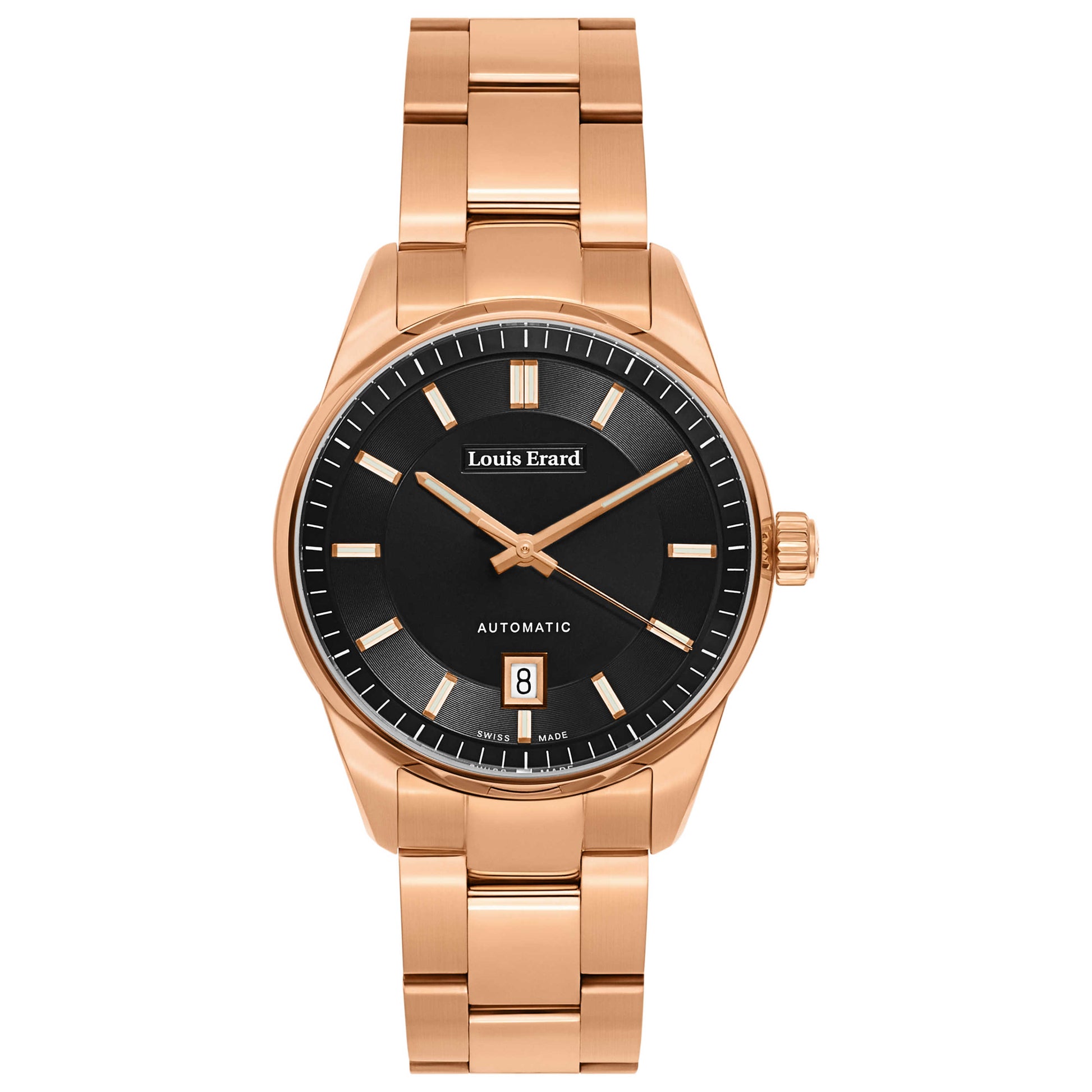Front view of Louis Erard Heritage Men's Automatic Watch 69101PR72-BMA43