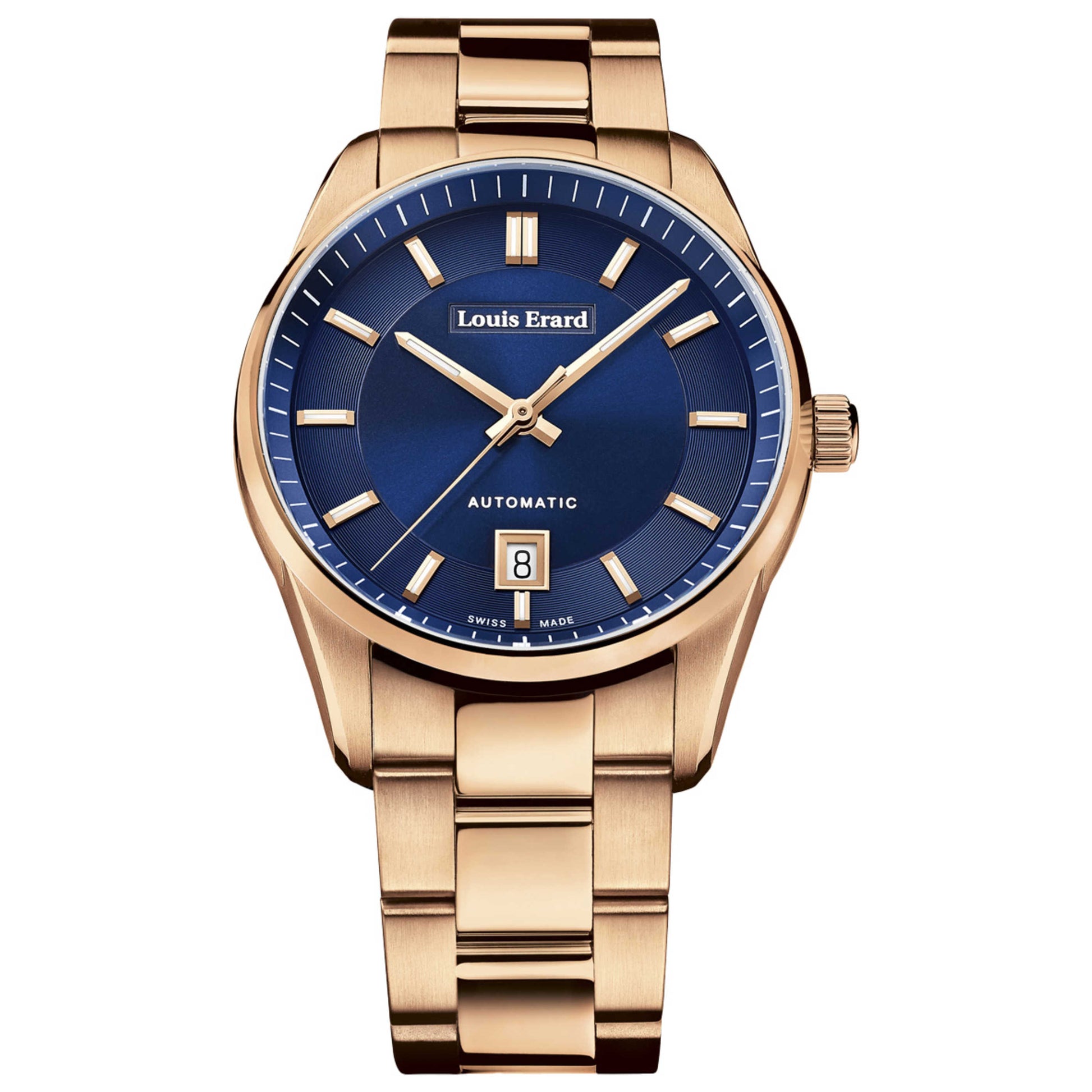 Front view of Louis Erard Heritage Men's Automatic Watch 69101PR75BMA43