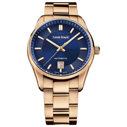 Front view of Louis Erard Heritage Men's Automatic Watch 69101PR75BMA43