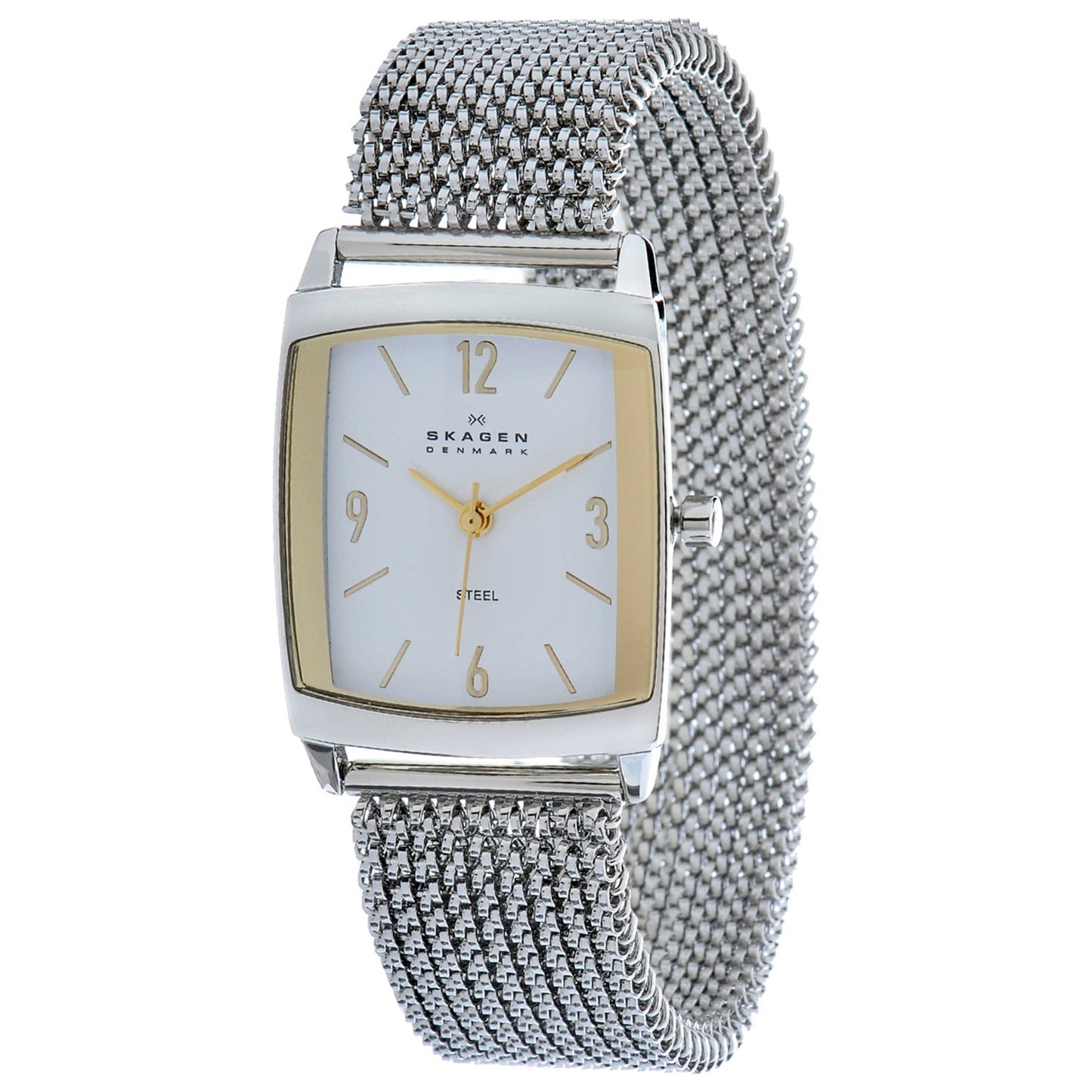 Front view of Skagen Mesh Women's Japanese Quartz (Battery-Powered) Watch 691SGS1