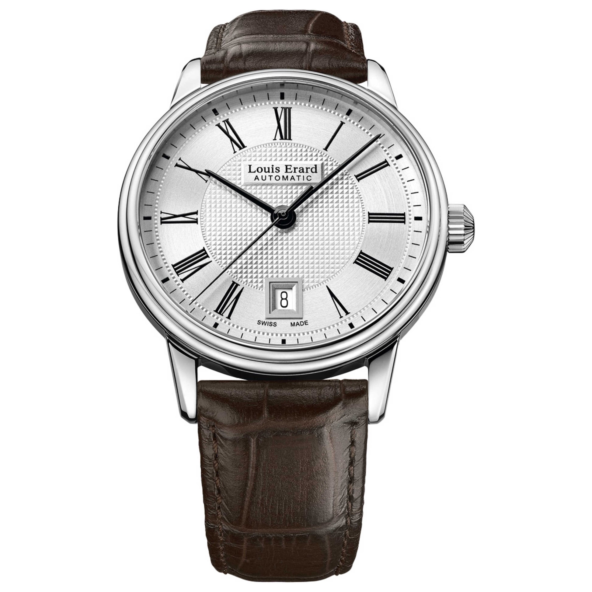 Front view of Louis Erard Heritage Men's Automatic Watch 69266AA21BDC80