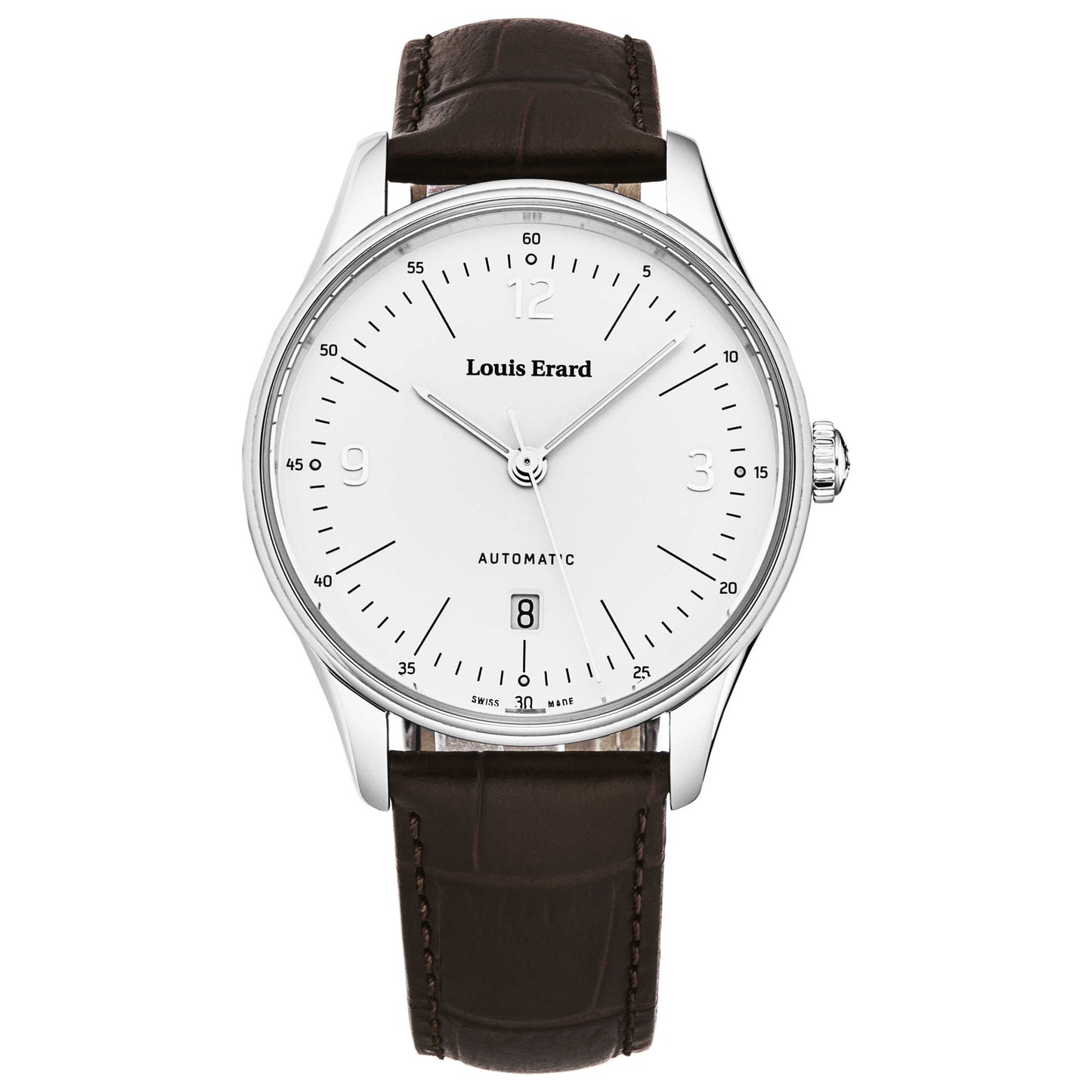Front view of Louis Erard Heritage Men's Automatic Watch 69287AA01BAAC80