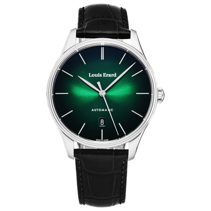 Front view of Louis Erard Heritage Men's Automatic Watch 69287AA69BAAC82