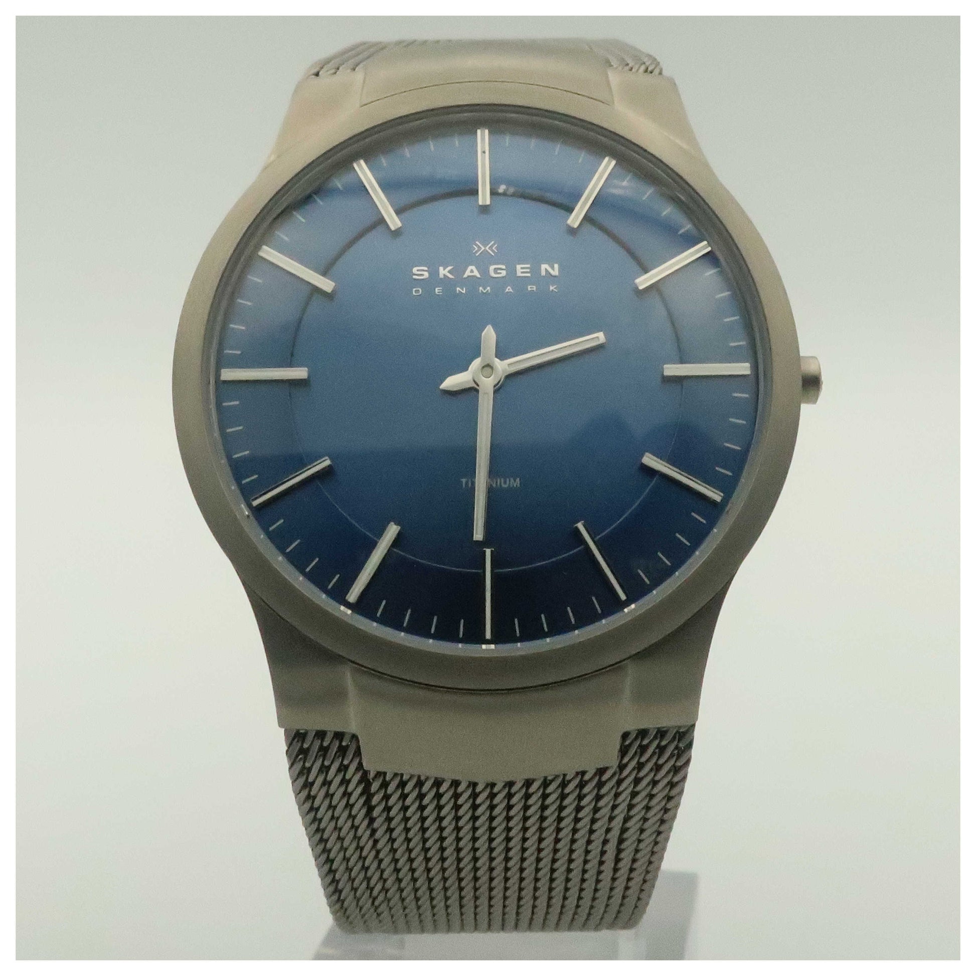 Front view of Skagen Titanium Men's Quartz Watch 694XLTTN-PO