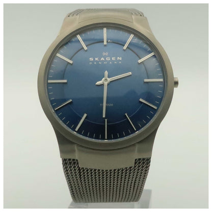 Front view of Skagen Titanium Men's Quartz Watch 694XLTTN-PO