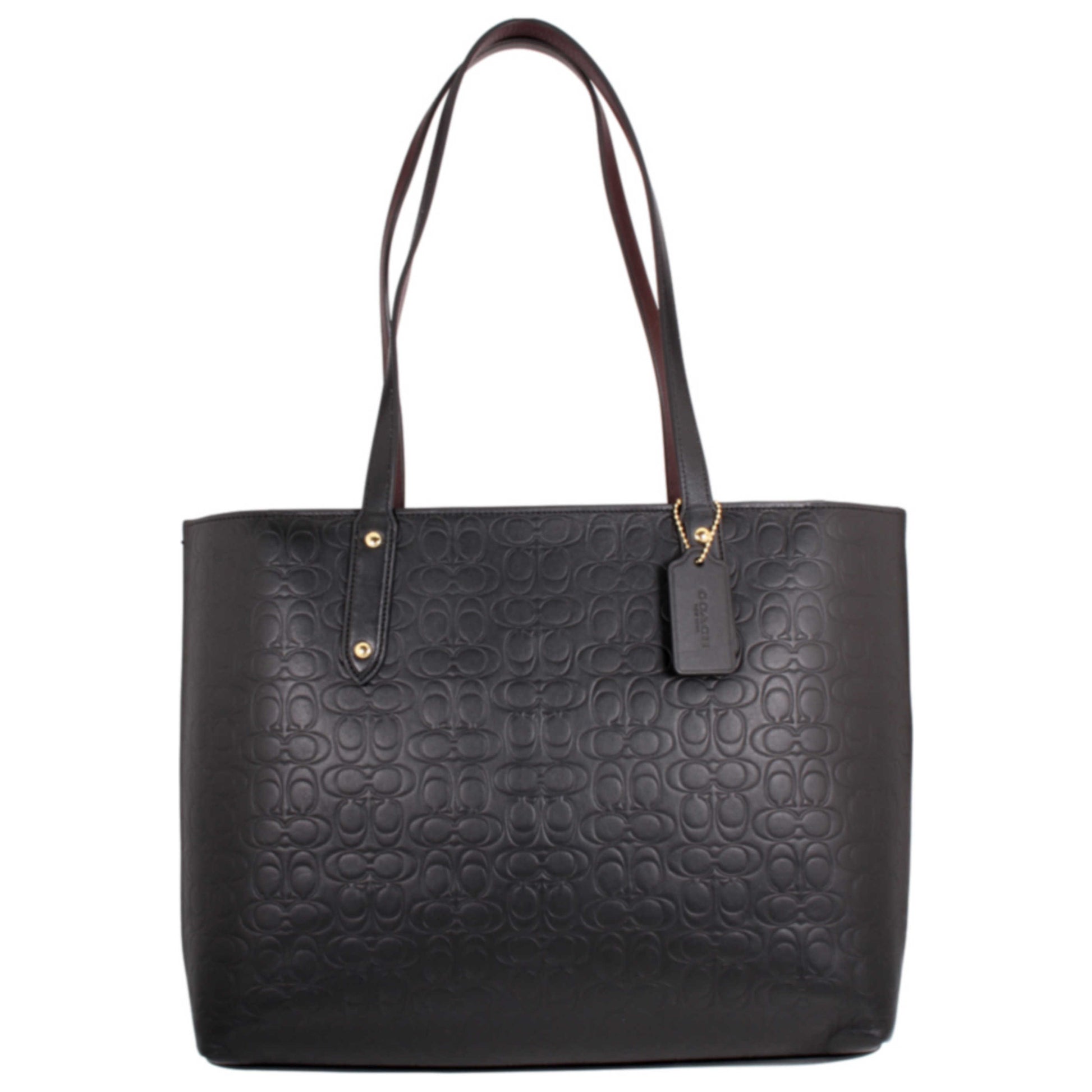 Front view of Coach Central Women's Handbags 69652IGDBLK