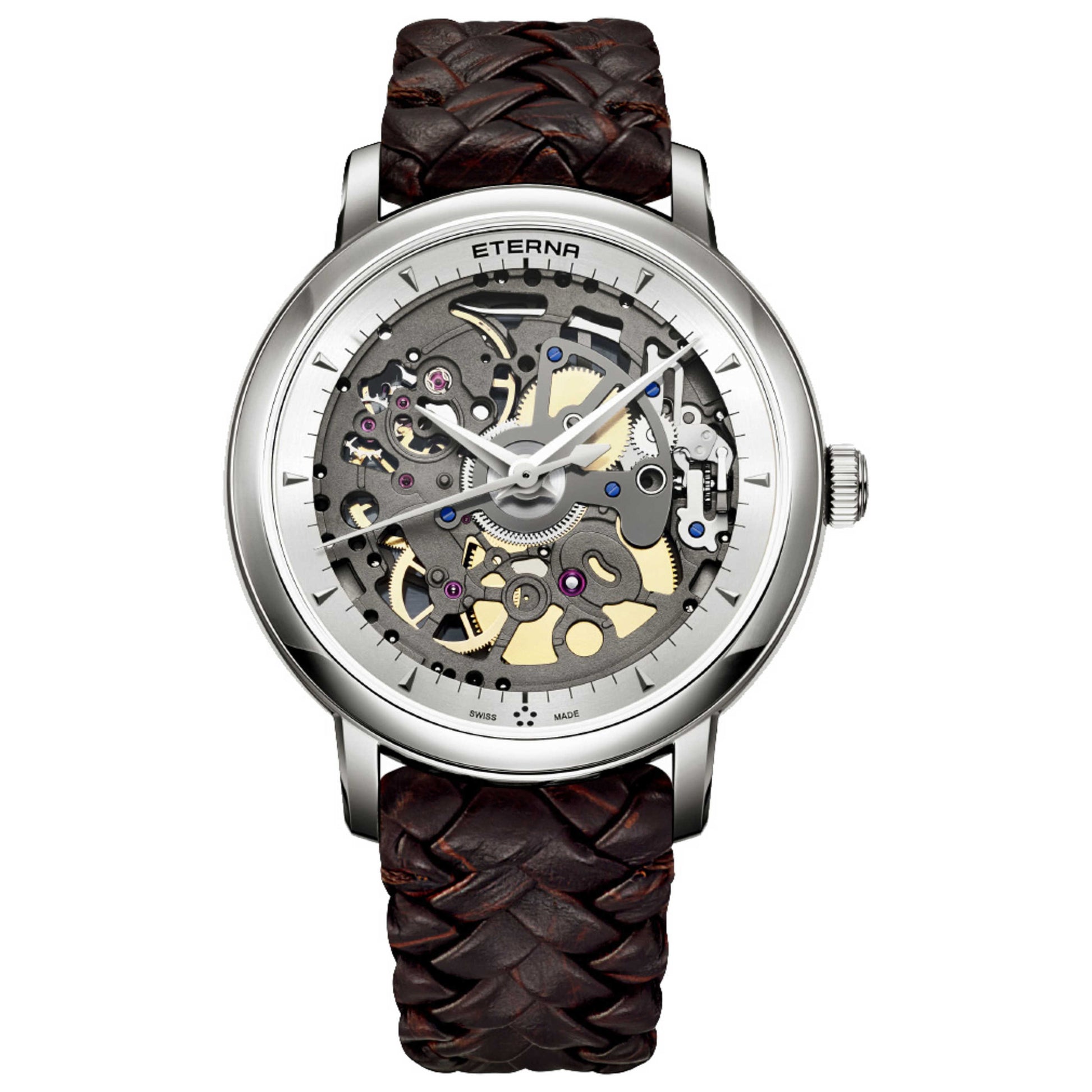 Front view of Eterna Skeleton Men's Automatic Watch 7000-41-10-1410