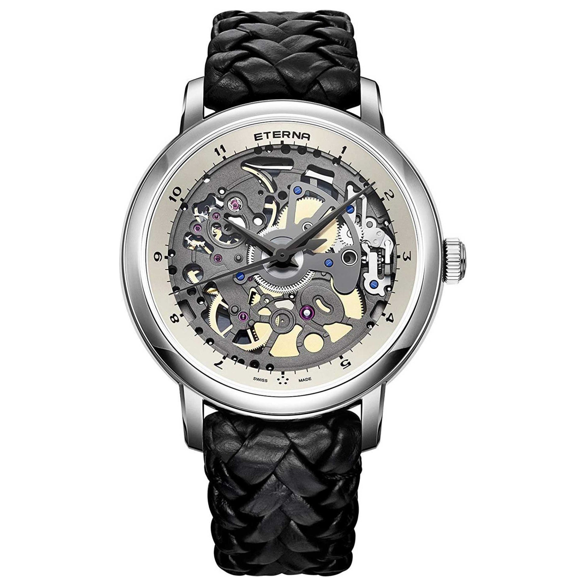 Front view of Eterna Skeleton Men's Automatic Watch 7000-41-14-1409