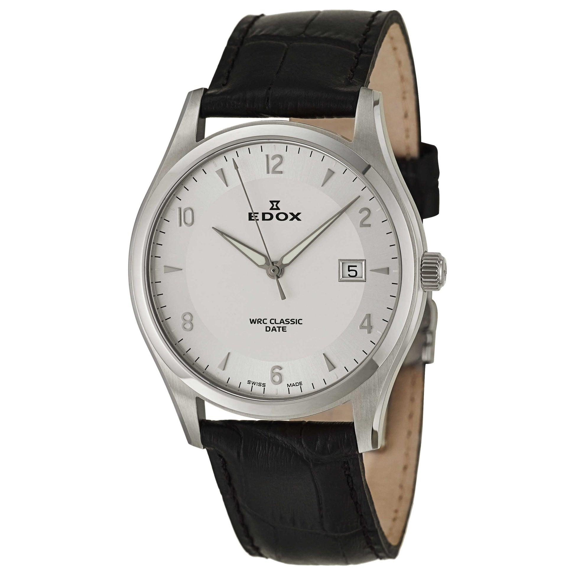 Front view of Edox WRC Men's Swiss Quartz (Battery-Powered) Watch 70170-3-AIN