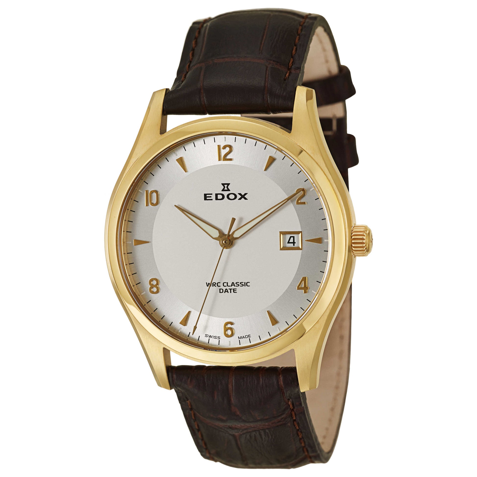 Front view of Edox WRC Men's Swiss Quartz (Battery-Powered) Watch 70170-37J-AID
