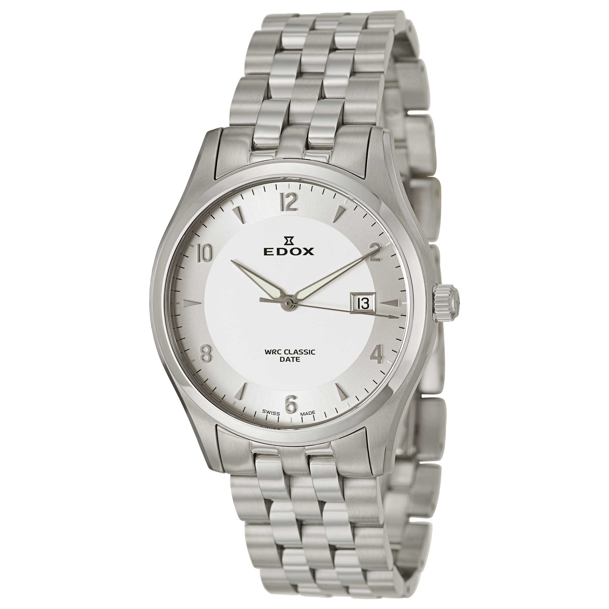 Front view of Edox WRC Men's Swiss Quartz (Battery-Powered) Watch 70171-3-AIN
