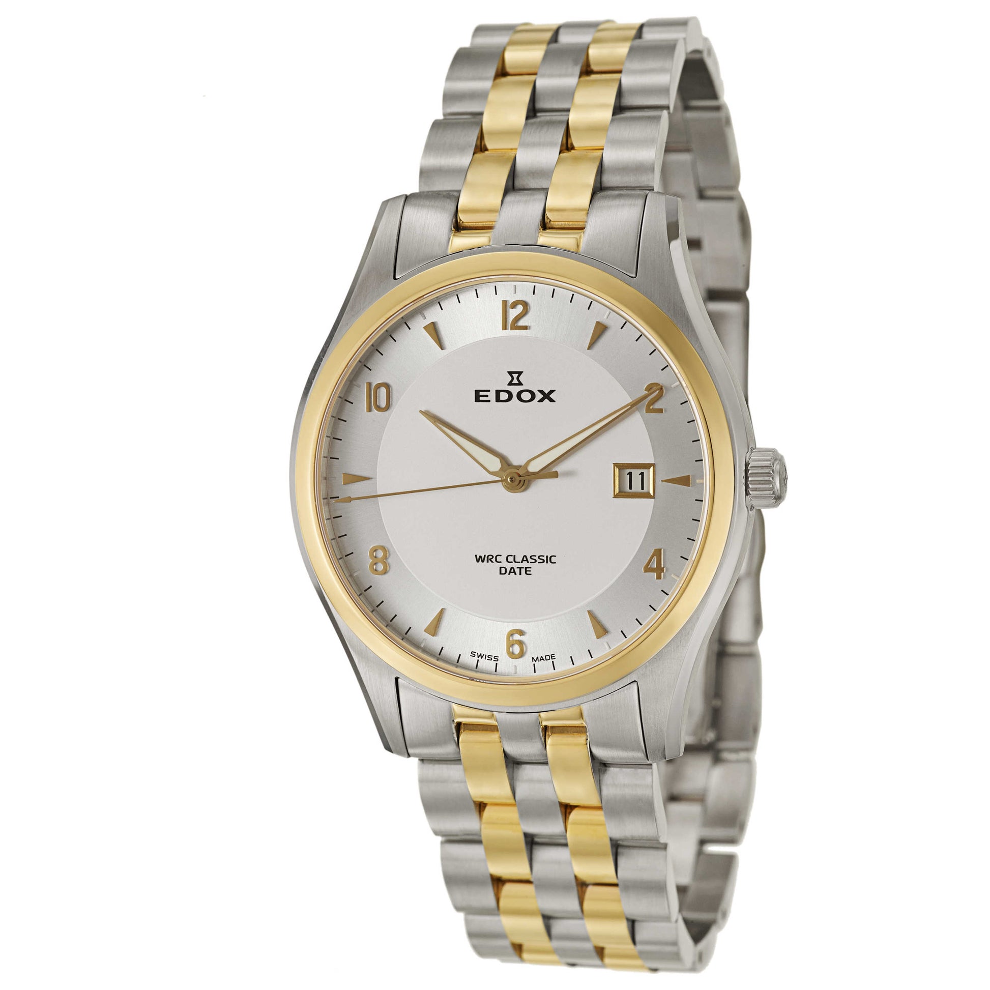 Front view of Edox WRC Men's Swiss Quartz (Battery-Powered) Watch 70171-357J-AID