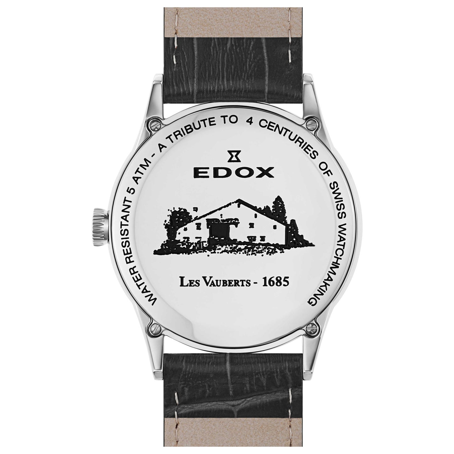 Edox Les Vauberts Men's Swiss Quartz (Battery-Powered) Watch 70172-3A-ABN - Image #2