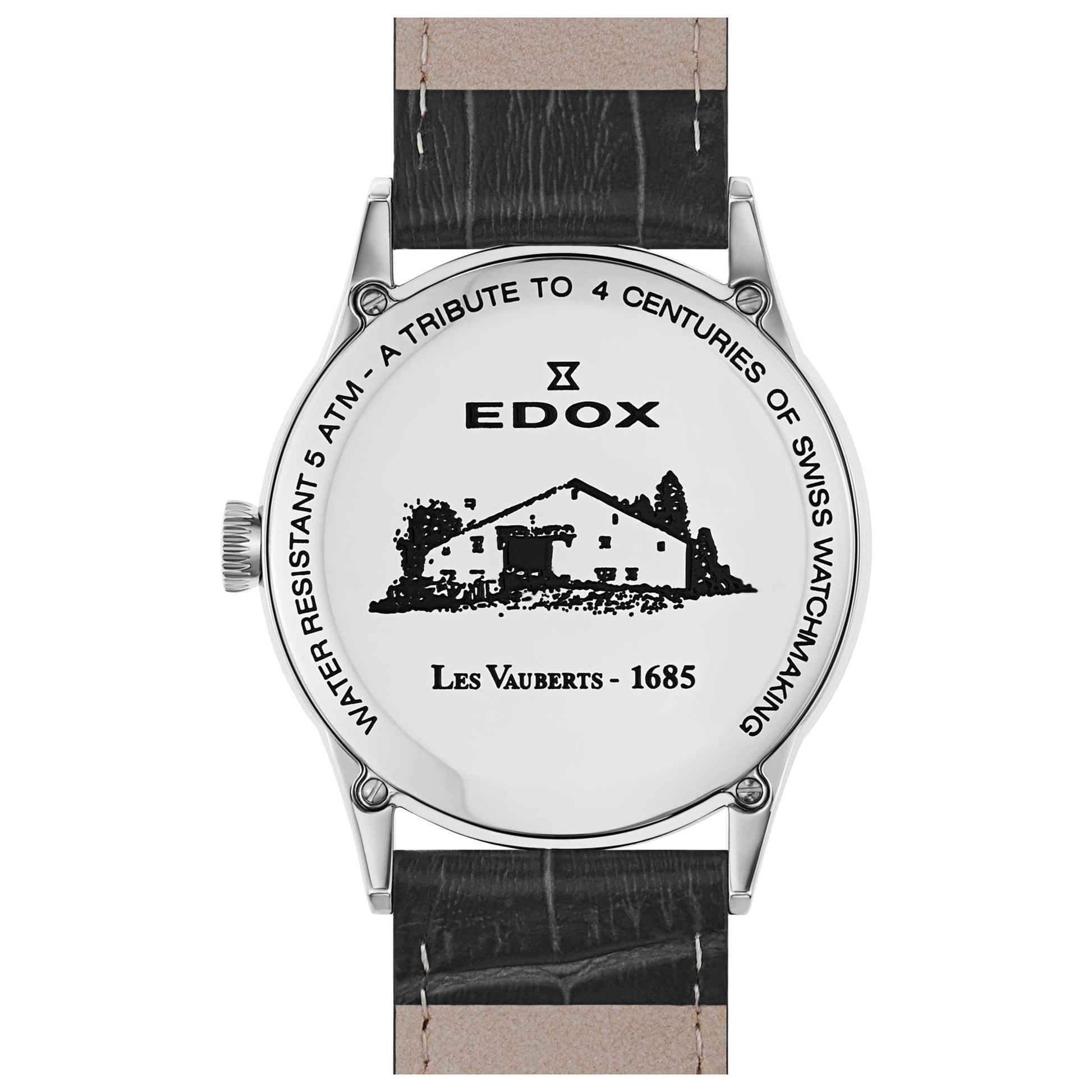 Edox Les Vauberts Men's Swiss Quartz (Battery-Powered) Watch 70172-3A-ABN - Image #2