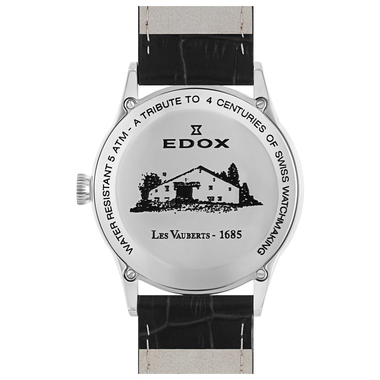 Edox Les Vauberts Men's Swiss Quartz (Battery-Powered) Watch 70172-3A-AR - Image #2
