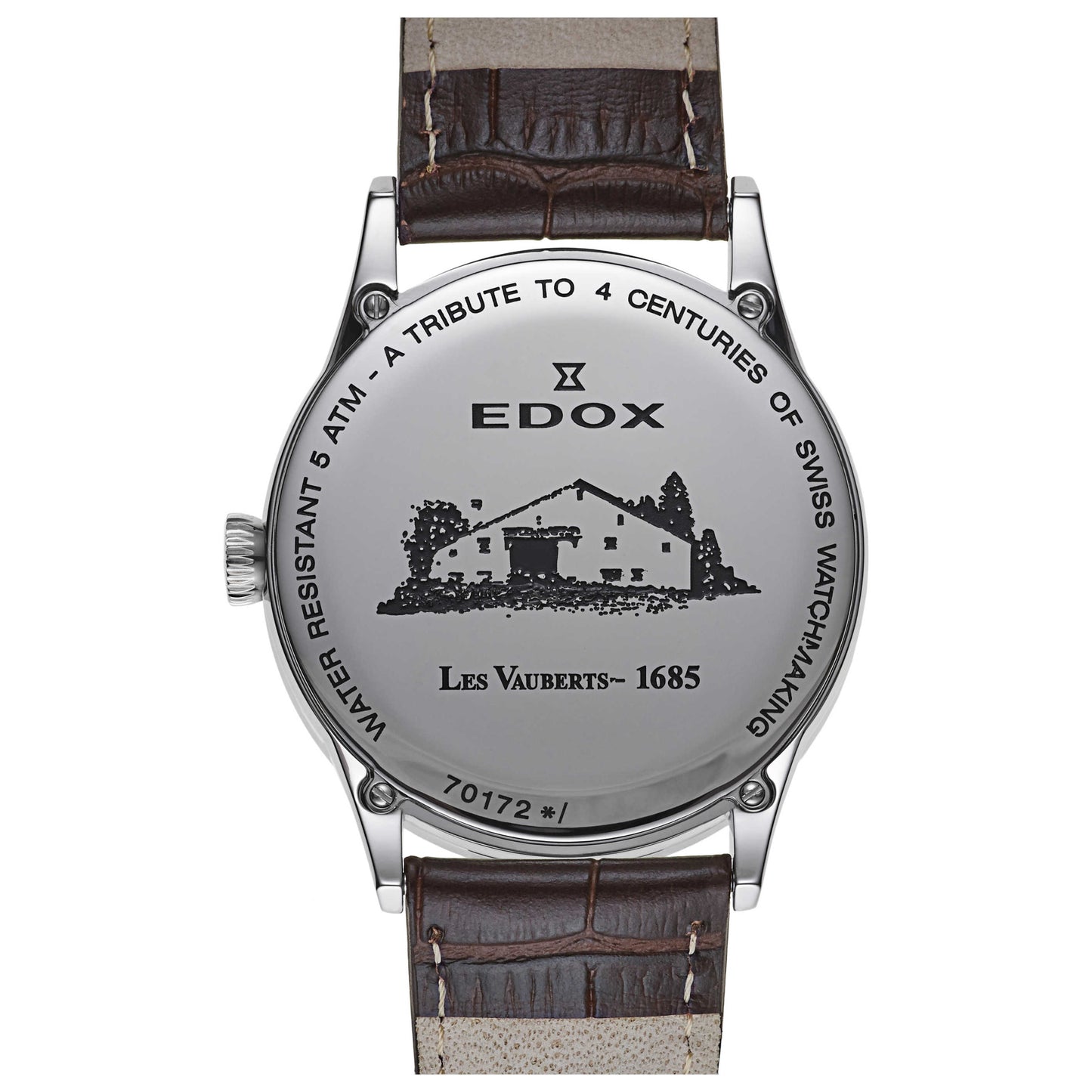 Edox Les Vauberts Men's Swiss Quartz (Battery-Powered) Watch 70172-3B-ABN - Image #2
