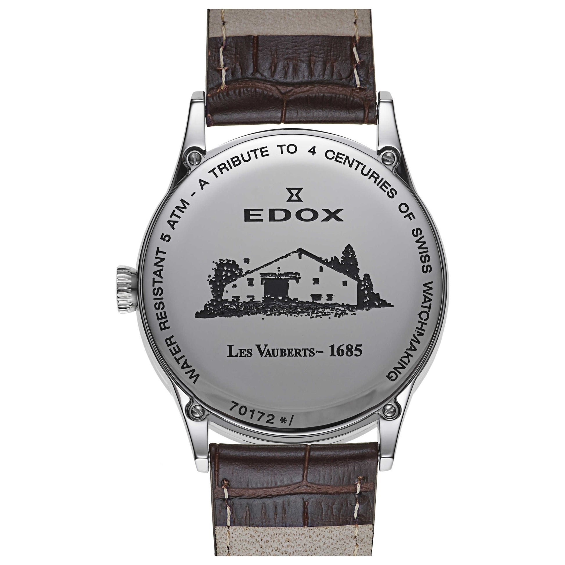 Edox Les Vauberts Men's Swiss Quartz (Battery-Powered) Watch 70172-3B-ABN - Image #2
