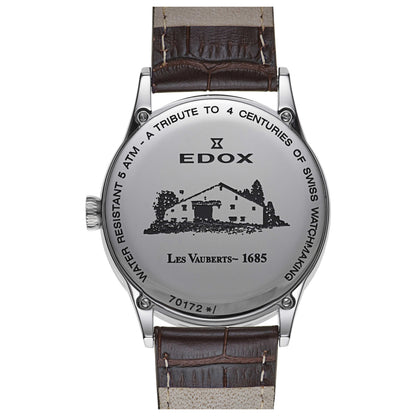 Edox Les Vauberts Men's Swiss Quartz (Battery-Powered) Watch 70172-3B-ABN - Image #2