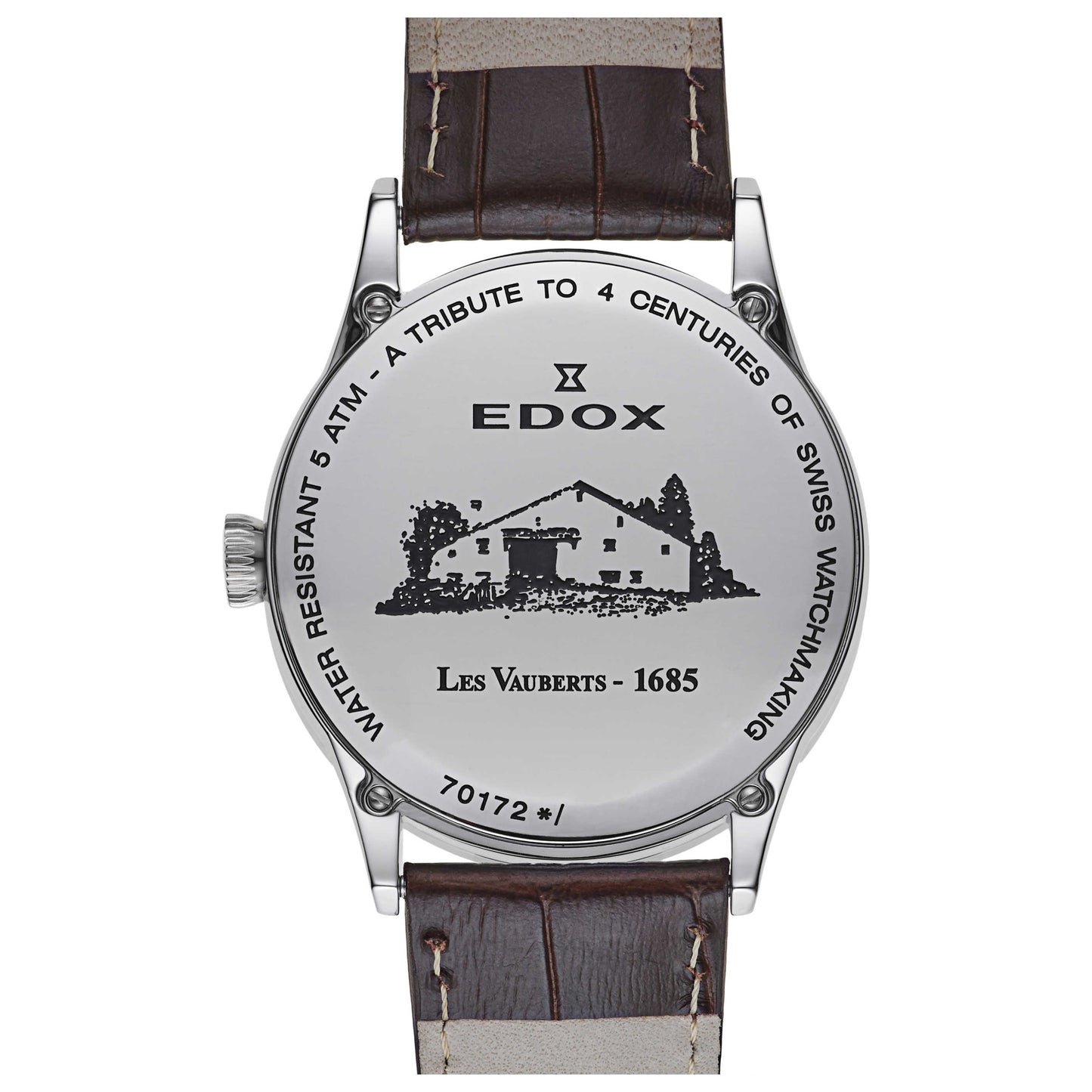 Edox Les Vauberts Men's Swiss Quartz (Battery-Powered) Watch 70172-3B-AIN - Image #2