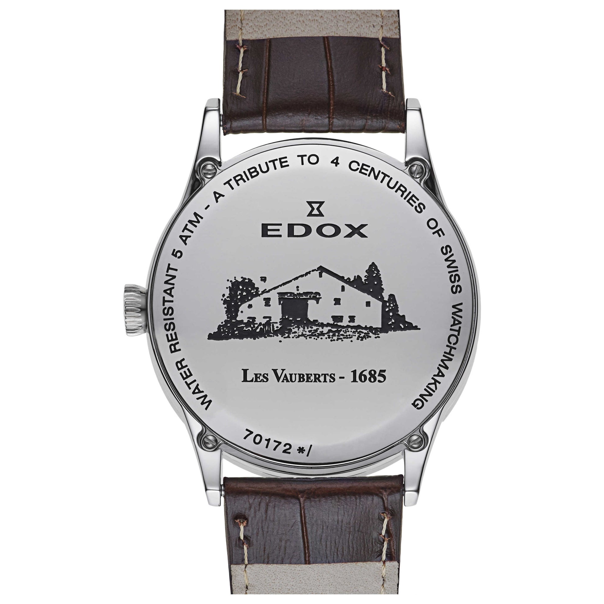 Edox Les Vauberts Men's Swiss Quartz (Battery-Powered) Watch 70172-3B-AIN - Image #2