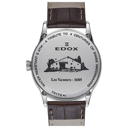 Edox Les Vauberts Men's Swiss Quartz (Battery-Powered) Watch 70172-3B-AIN - Image #2